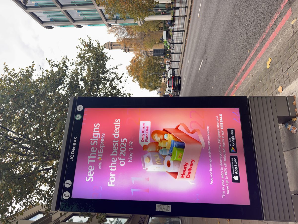 JCDecaux street kiosk campaign