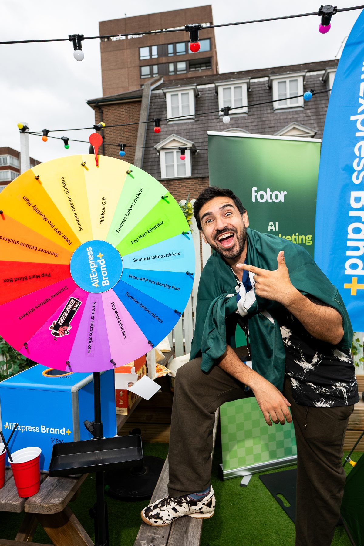 AliExpress branded prize wheel